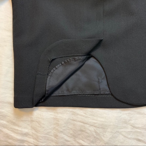 Vintage Laura Ashley Wool Black Dress - Picture 6 of 8